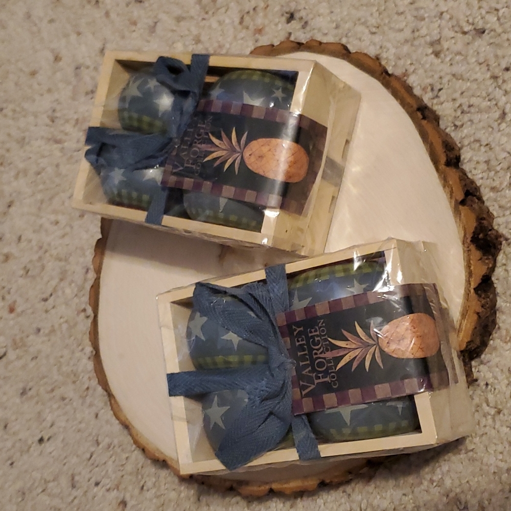 Warren Kimble Valley Forge Collection Star Design Set 8 Napkin Rings NEW